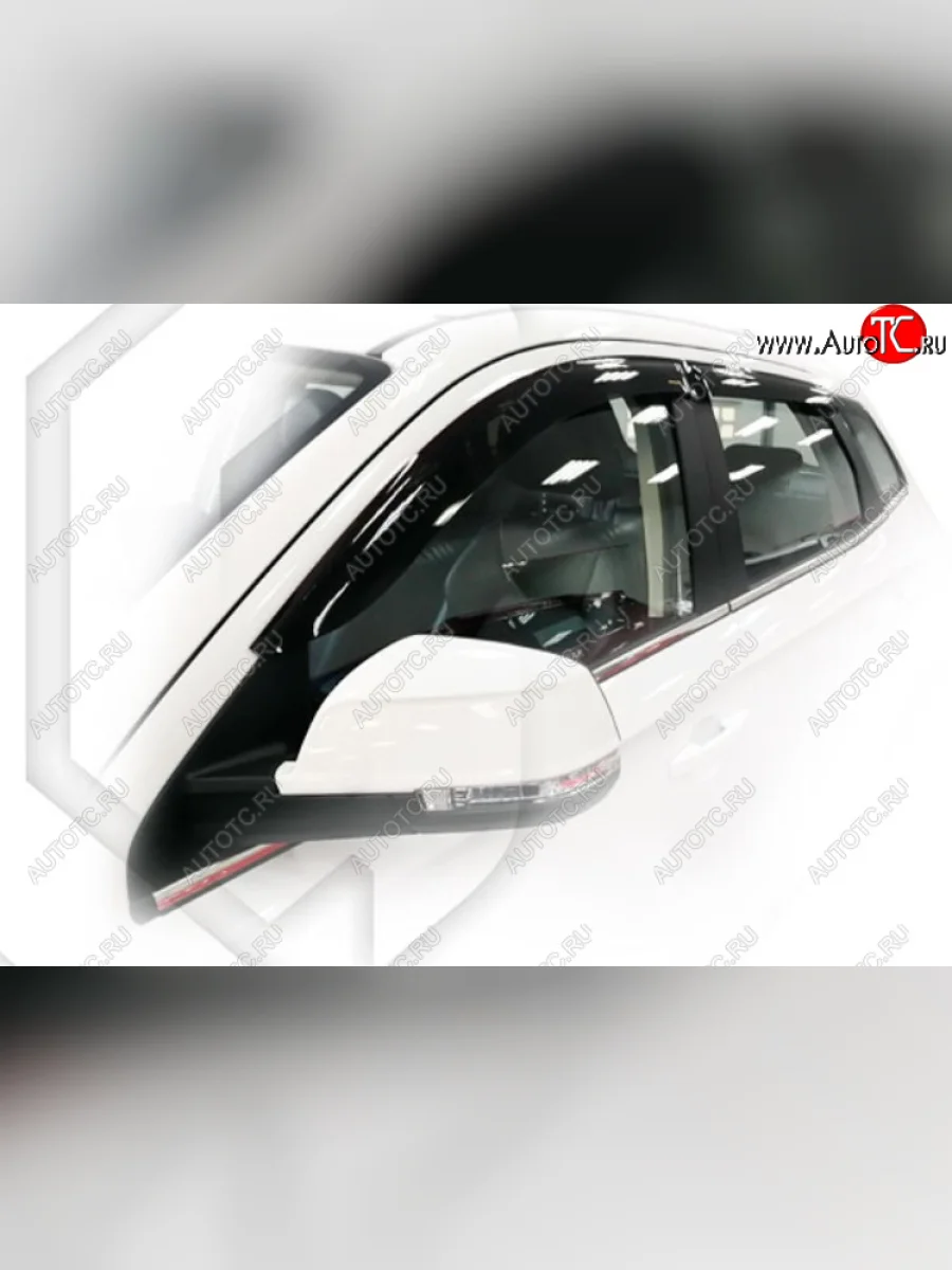 Дефлектора окон CA-Plastic  FAW Besturn X40 (2016-2022) D181 (Classic полупрозрачный, Без хром молдинга)  в Керчи Республика Крым