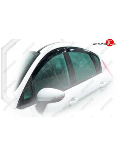 Дефлектора окон CA-Plastic (Classic полупрозрачный) Ford Fiesta B479 хэтчбэк 5 дв. (2017-2022)