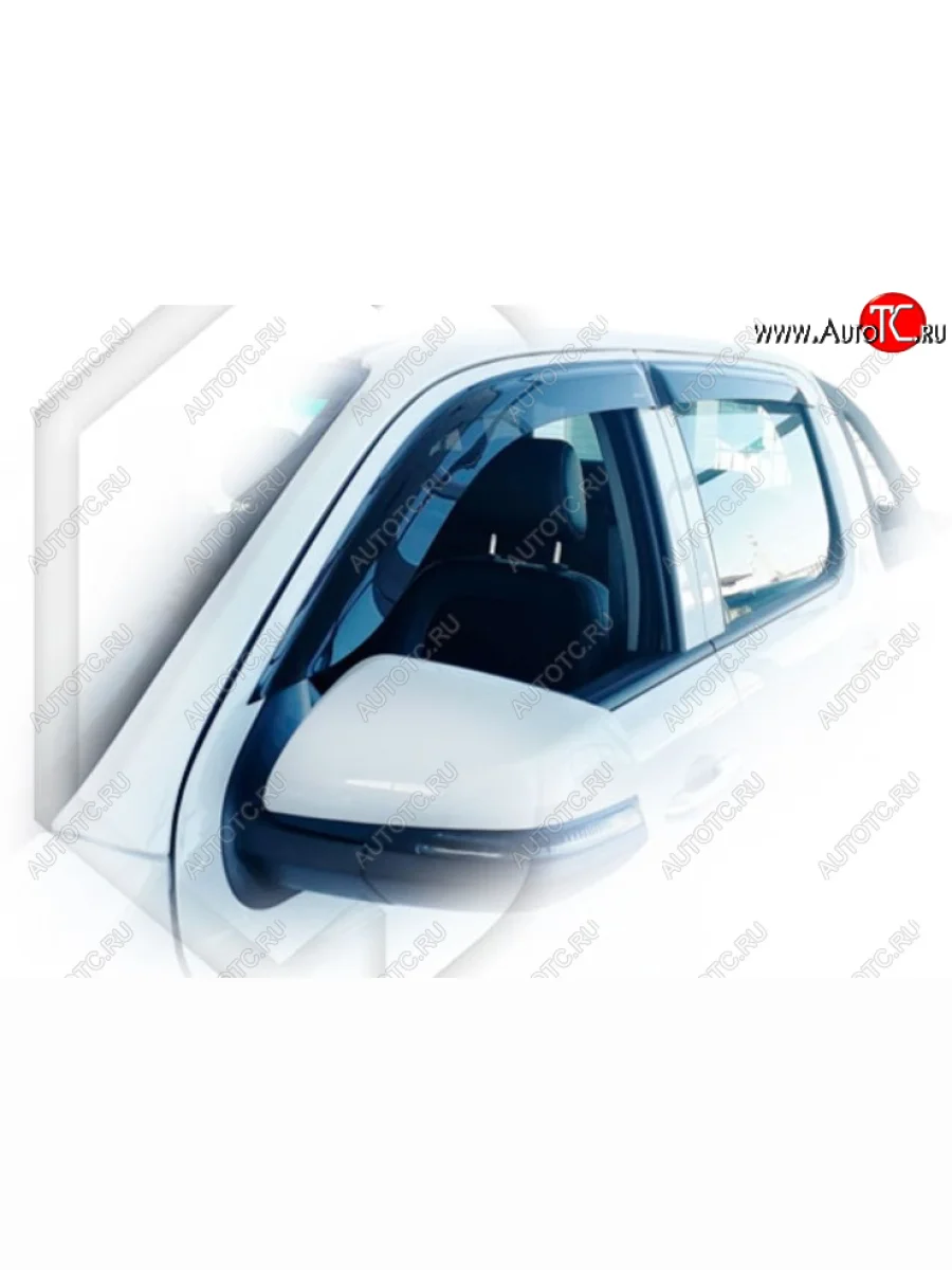 Дефлектора окон CA-Plastic JAC T6 пикап (2018-2024) (Classic полупрозрачный, Без хром молдинга)  в Перми Пермском крае