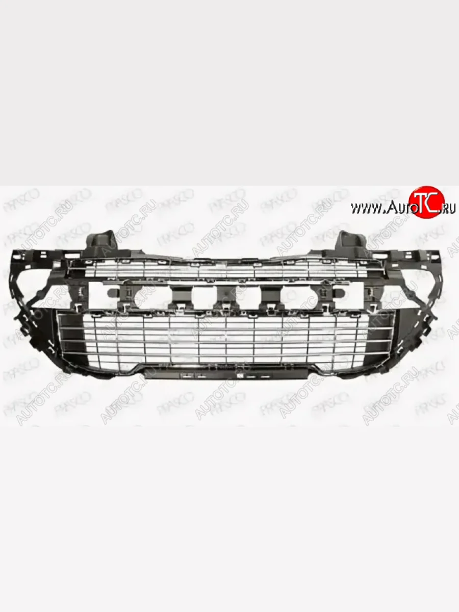 Вставка воздухозаборника переднего бампера PEUGEOT CITROEN Peugeot 308 T7 универсал дорестайлинг (2007-2011) (Черная/Хром)  в Самаре Самарской области