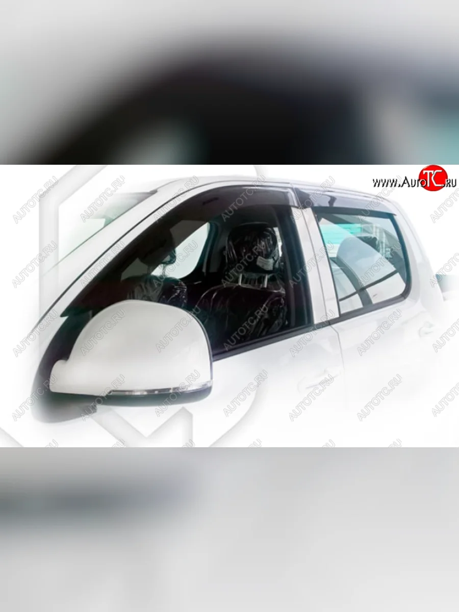 Дефлектора окон CA-Plastic Foton Tunland Pickup Double Cab дорестайлинг (2012-2019) (Classic полупрозрачный)  в Керчи Республика Крым