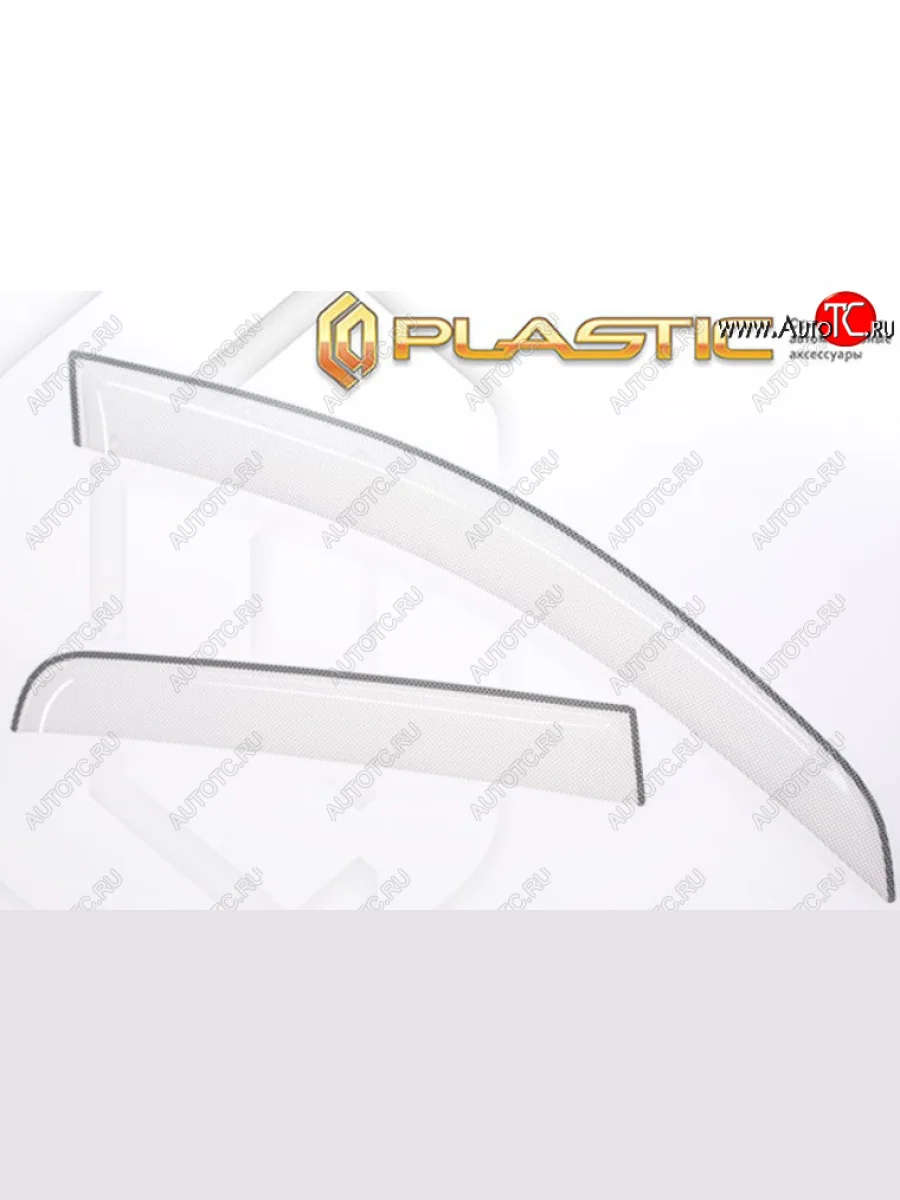 Дефлектора окон CA-Plastic Honda StepWagon 5 RP1,RP2, RP3, RP4 минивэн дорестайлинг (2015-2017) (шелкография белая)  в Перми Пермском крае