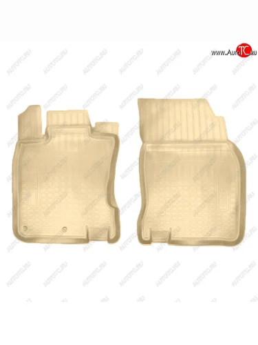 Коврики салона Norplast Unidec (передние) (Цвет: бежевый) Nissan Qashqai 2 J11 дорестайлинг (2013-2019)