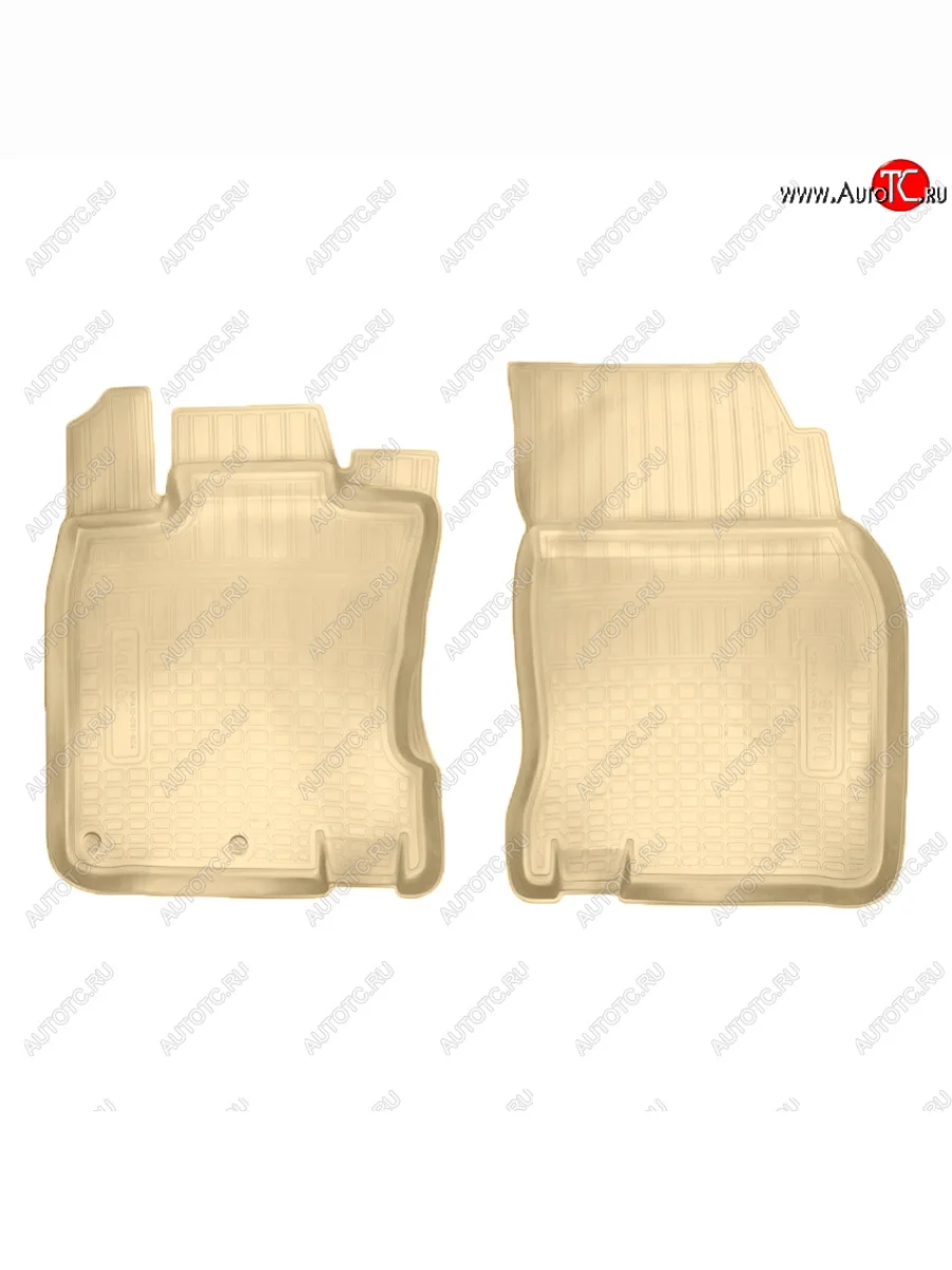 Коврики салона Norplast Unidec (передние) Nissan Qashqai 2 J11 дорестайлинг (2013-2019) (Цвет: бежевый)  в Перми Пермском крае