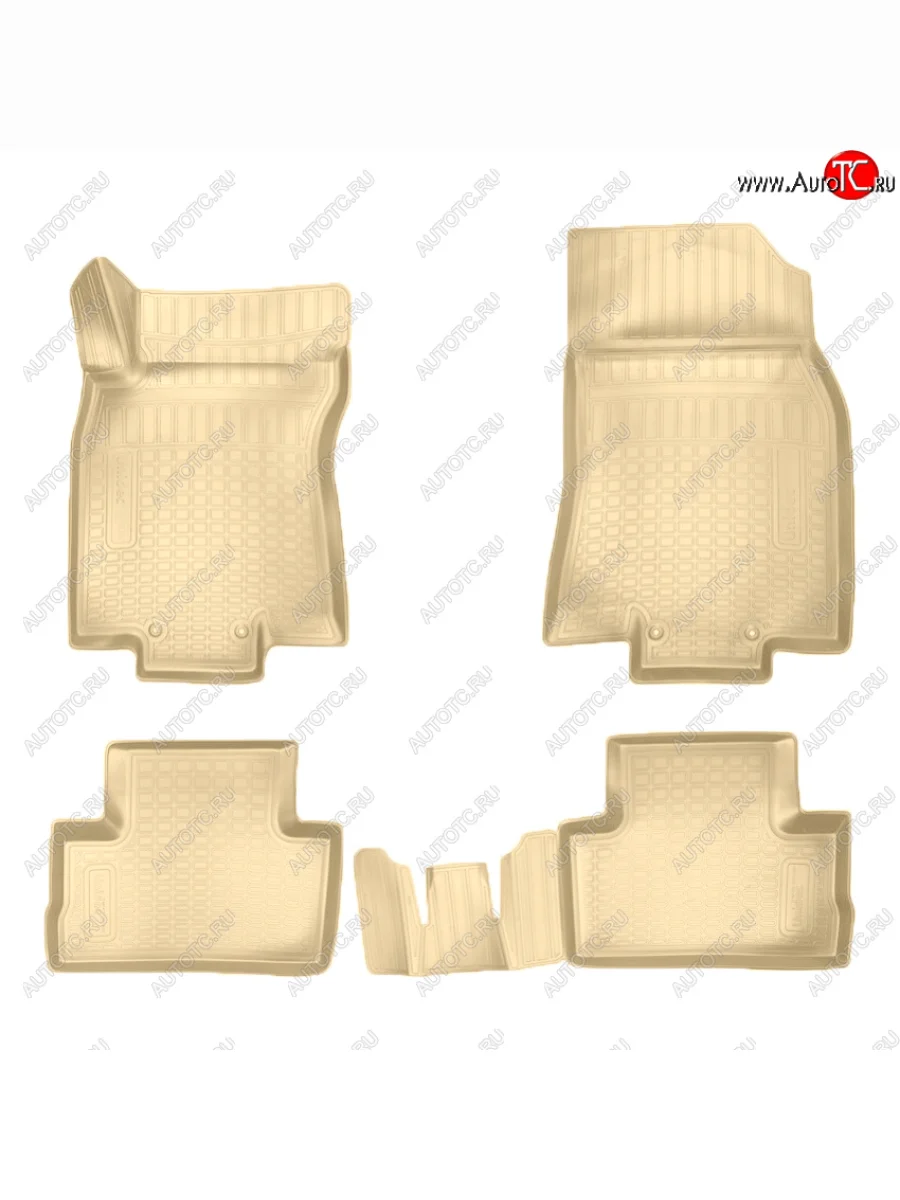 Коврики салона Norplast Unidec (российская сборка) Nissan Qashqai 2 J11 дорестайлинг (2013-2019) (Цвет: бежевый)  в Керчи Республика Крым