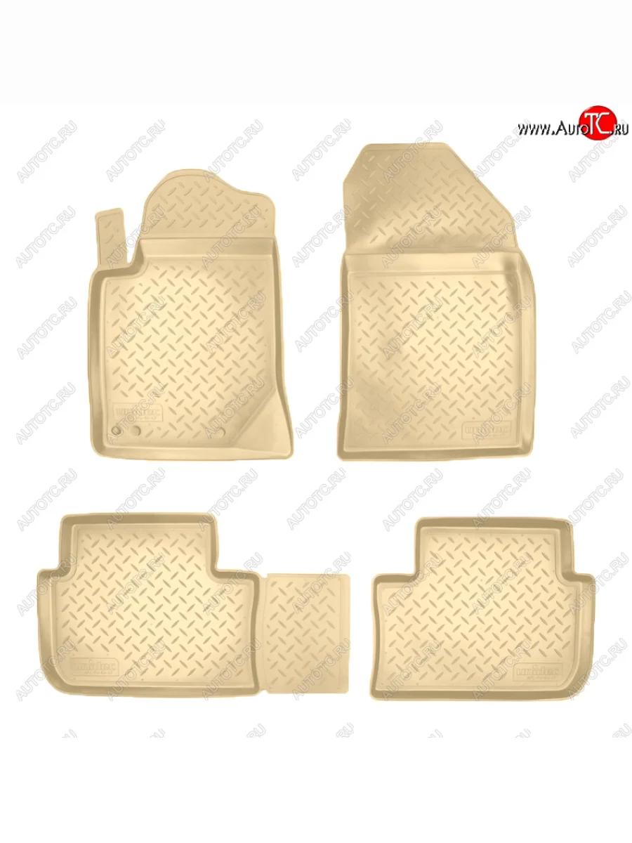 Коврики салона Norplast Unidec Peugeot 407 универсал (2004-2011) (Цвет: бежевый)  в Керчи Республика Крым