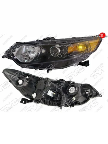 Левая фара передняя TYC (галоген, с электрокорректором) Honda Accord ( 8 CU,  8 CW) (2008-2011) седан дорестайлинг, универсал дорестайлинг