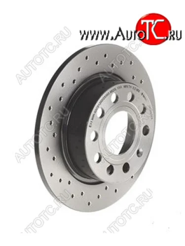 Задний тормозной диск BREMBO (MAX253 мм, не вентилируемый, D253) (XTRA (не вентилируемый)) Audi A3 8PA хэтчбэк 5 дв. дорестайлинг (2003-2005)