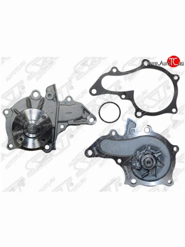 Помпа водяная SAT (5AFE/4AFE, с прокладкой) Toyota Avensis T220 седан дорестайлинг (1997-2001)