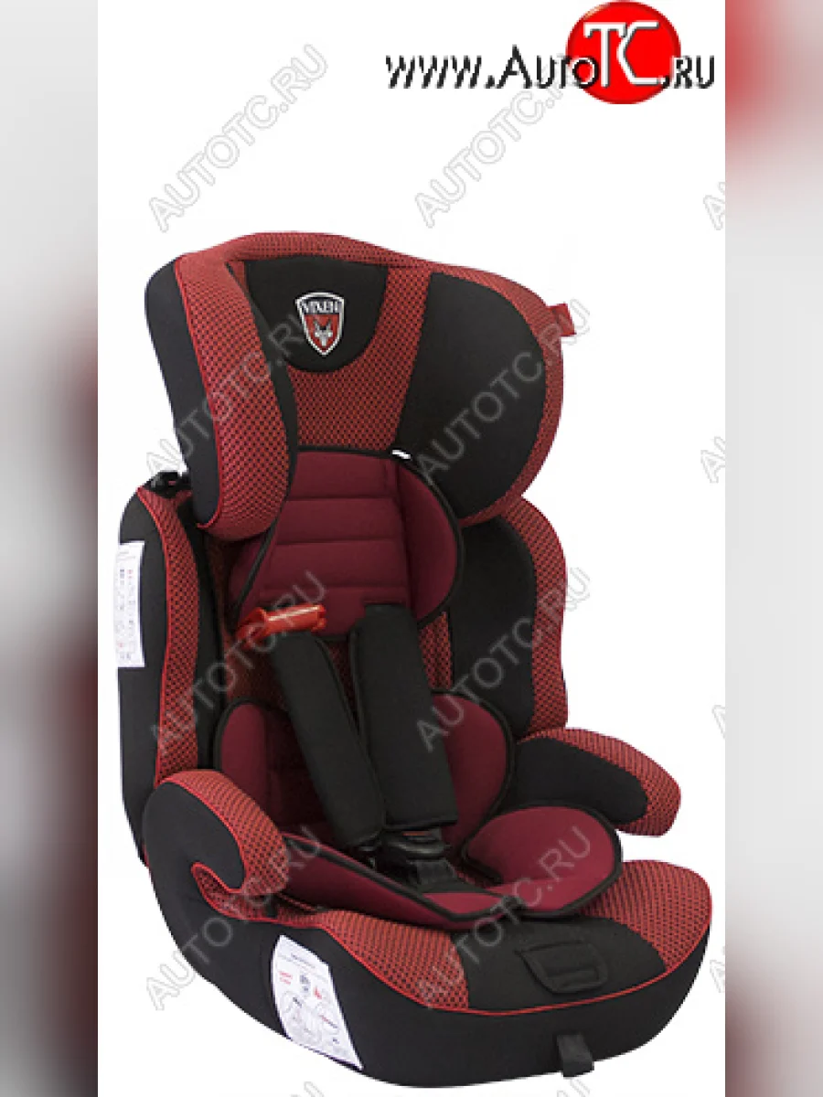 Детское автокресло VIXEN Лазурит 1/2/3 (1-12 лет, 9-36 кг) KIA Pride Y универсал (1996-2000) (Цвет: красный)  в Керчи Республика Крым