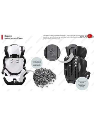 Детское автокресло Оникс 1/2/3 мини (1-12 лет, 9-36 кг) Porsche Cayenne 957 (2007-2010) (Цвет: серый)