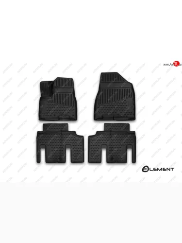 Коврик салона Element (полиуретан).(для рынка Казахстана) KIA Carnival  YP (2014-2020) минивэн дорестайлинг , минивэн рестайлинг