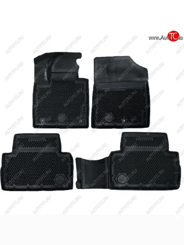 Коврики салона DELFORM ❞EVA 3D Premium❝ (термоэластопласт/ТЭП) Hyundai Santa Fe TM дорестайлинг (2018-2021)