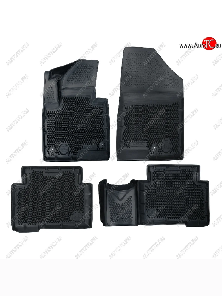 Коврики салона DELFORM ❞EVA 3D Premium❝ (термоэластопласт/ТЭП) Hyundai Santa Fe DM рестайлинг (2015-2019)  в Керчи Республика Крым