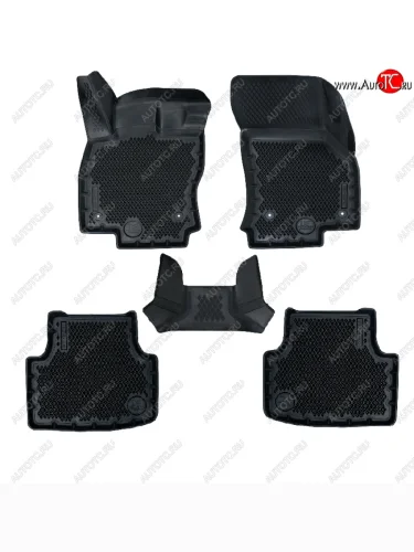 Коврики салона DELFORM ❞EVA 3D Premium❝ (термоэластопласт/ТЭП) Skoda Octavia A7 дорестайлинг лифтбэк (2012-2017)