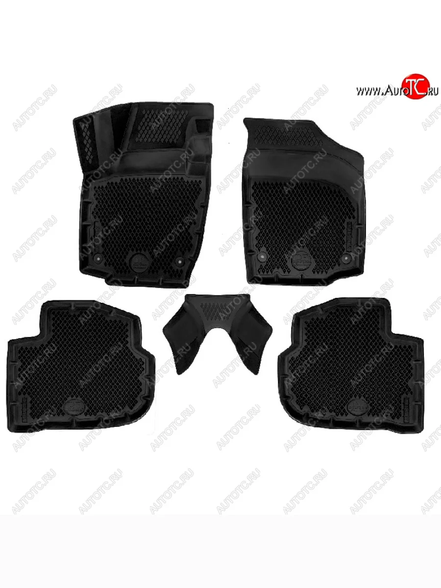 Коврики салона DELFORM ❞EVA 3D Premium❝ (термоэластопласт/ТЭП) Skoda Rapid NH3 дорестайлинг лифтбэк (2012-2017)  в Керчи Республика Крым