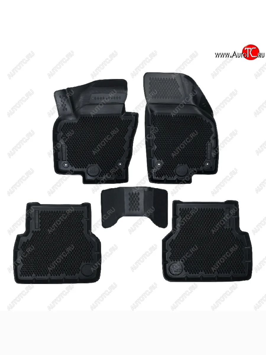 Коврики салона DELFORM ❞EVA 3D Premium❝ (термоэластопласт/ТЭП) Volkswagen Tiguan NF рестайлинг (2011-2017)  с доставкой в г. Керчь