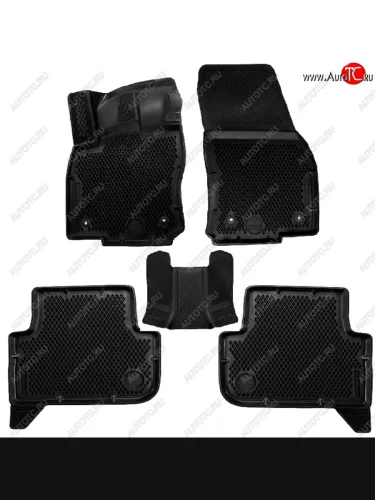 Коврики салона DELFORM ❞EVA 3D Premium❝ (термоэластопласт/ТЭП) Volkswagen Tiguan Mk2 дорестайлинг (2016-2020)