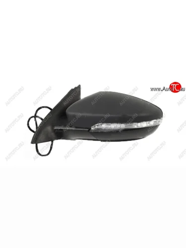 Левое боковое зеркало заднего вида на VAG (с электроприводом регулировки, складыванием и обогревом) Volkswagen Jetta A6 седан рестайлинг (2015-2018)