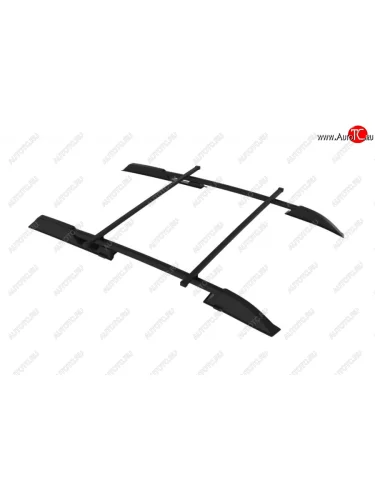 Рейлинги на Petroil Tuning (усиленные в сборе с поперечинами) (Черный цвет) Лада ВАЗ Калина  2194 (2014-2018) универсал