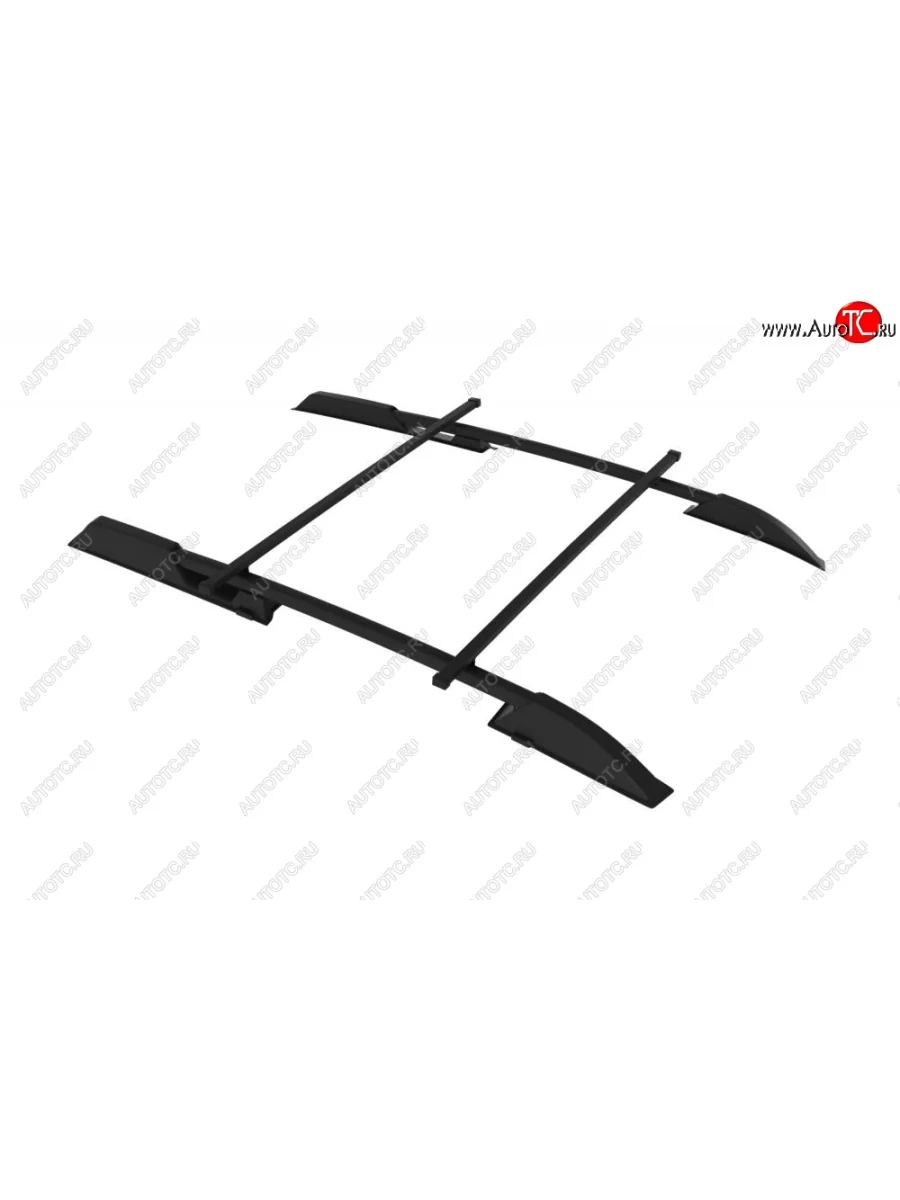 Рейлинги на Petroil Tuning (усиленные в сборе с поперечинами)  Лада ВАЗ Калина (2014-2018) 2194 (Черный цвет)  в Самаре Самарской области