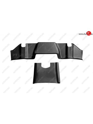 Накладки на ковролин пола Petroil Tuning (задний ряд, 5 мест) (Текстурная поверхность (шагрень)) Лада ВАЗ Ларгус (2021-2025) рестайлинг R90