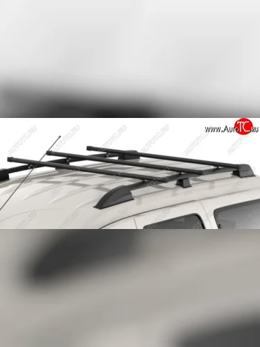 Рейлинги Petroil Tuning (Цвет: черный муар) Лада ВАЗ Ларгус (2012-2021) дорестайлинг R90