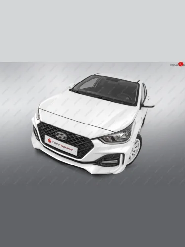 Передний бампер Quant Romb (Комплектация Комфорт) Hyundai Solaris  HCR (2017-2022) седан дорестайлинг, седан рестайлинг