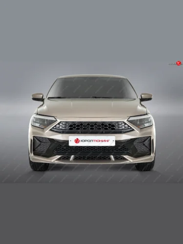 Передний бампер REBOOT (без отверстий под парктроник) Volkswagen Polo  Mk6 (2020-2022) лифтбек