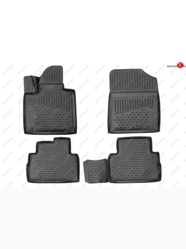 Комплект 3D ковриков салона Element (полиуретан, 5 мест) Hyundai Santa Fe  TM (2020-2022) рестайлинг