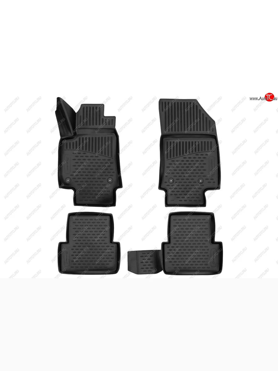 Комплект 3D ковриков салона Element (полиуретан)  CITROEN C3 Aircross (2017-2021)  в Самаре Самарской области