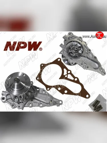 Помпа водяная NPW (2JZG#E, с прокладкой, Япония) Toyota Mark 2 X110 седан дорестайлинг (2000-2002)