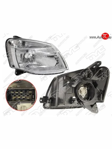 Правая фара передняя TYC (электрокорректор) CITROEN Berlingo M59 рестайлинг (2002-2012)