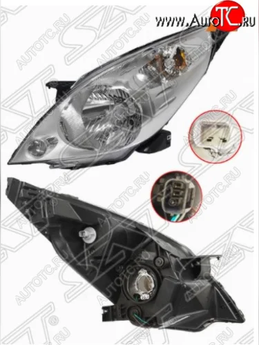 Левая передняя фара SAT (c электрокорректором) Ravon R2 (2016-2025)