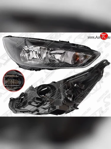 Передняя правая фара SAT (с электрокорректором) Ford Focus 3 седан рестайлинг (2014-2019) Передняя правая фара SAT (с электрокорректором) Ford Focus 3 седан рестайлинг (2014-2019)