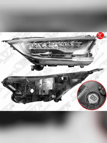 Правая передняя фара SAT (диодная, с электрокорректором) Honda CR-V RW,RT дорестайлинг (2016-2020)