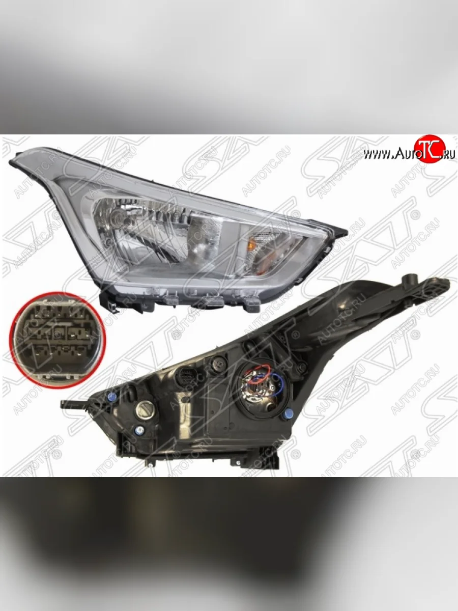 Правая передняя фара SAT Hyundai Creta GS (2015-2021) дорестайлинг, рестайлинг с доставкой в г. Кемерово