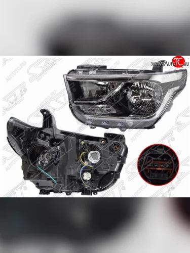 Левая передняя фара SAT Hyundai Starex/Grand Starex/H1 TQ 2-ой рестайлинг (2017-2022)