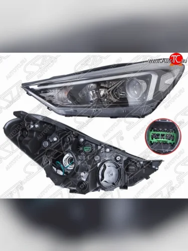 Левая передняя фара SAT Hyundai Tucson  TL (2018-2021) рестайлинг