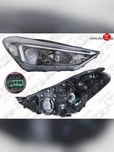 Правая передняя фара SAT (LED) Hyundai Tucson TL рестайлинг (2018-2021)