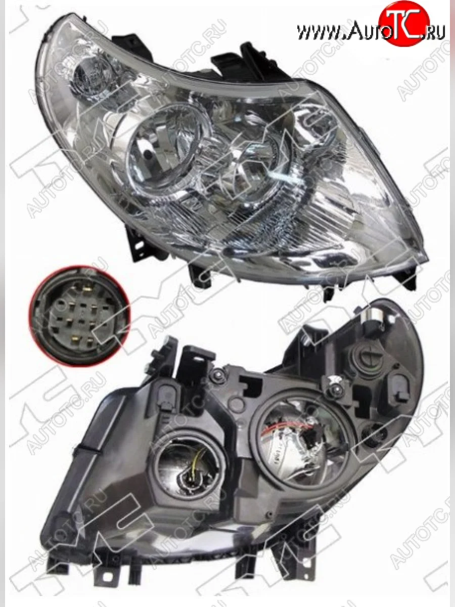 Правая фара передняя TYC (c электрокорректором, 8 контактов) Fiat Ducato 250 (2006-2014)  в Самаре Самарской области