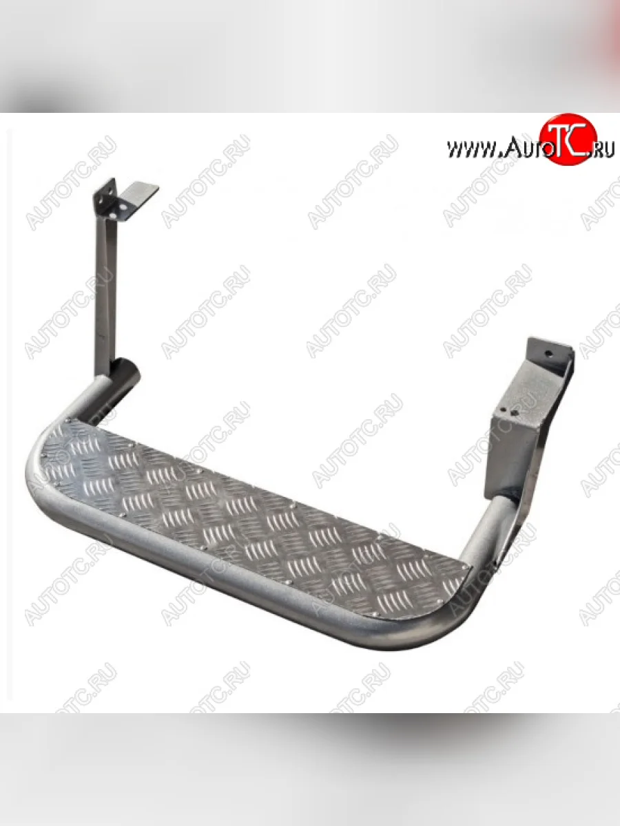 Правая подножка ТехноСфера (Техно Сфера) (с алюм. листом) ГАЗ ГАЗель 3302 1-ый рестайлинг бортовой  (2003-2010) (цвет: черный глянец)  в Воронеже Воронежской области