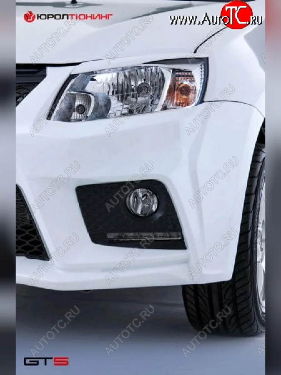 Вставки под ПТФ (бленды) GTC (в бампер LG-01.01.00) Лада ВАЗ Гранта 2190 седан  дорестайлинг (2011-2017)  в Керчи Республика Крым