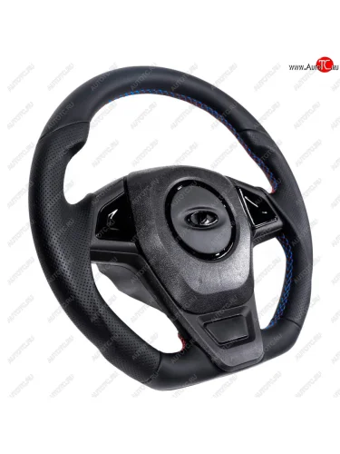 Рулевое колесо Барс Анатомическое (экокожа, Ø360 мм) (Строчка синяя) ВИС 2346 ( бортовой,  фургон,) (1998-2025), ВИС 23461 ( бортовой,  фургон,) (1998-2025), Лада ВАЗ 2101 (1970-1988), Лада ВАЗ 2102 (1971-1985), Лада ВАЗ 2103 (1972-1984), Лада ВАЗ 2104 (1984-2012), Лада ВАЗ 2105 (1979-2010), Лада ВАЗ 2106 (1975-2005), Лада ВАЗ 2107 (1982-2012), Лада ВАЗ Нива 4х4  2121 (1977-2019), Лада ВАЗ нива 4х4 ( 2131,  2329,  2121-80,  2121 Бронто,  2121,  2121 (Legend)) (1993-2025)