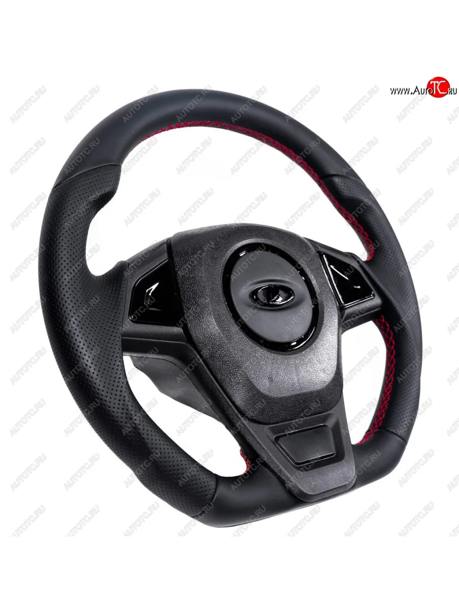 Рулевое колесо Барс Анатомическое (экокожа, Ø360 мм)  ВИС 2346 (1998-2025), ВИС 23461 (1998-2025), Лада ВАЗ 2101 (1970-1988), Лада ВАЗ 2102 (1971-1985), Лада ВАЗ 2103 (1972-1984), Лада ВАЗ 2104 (1984-2012), Лада ВАЗ 2105 (1979-2010), Лада ВАЗ 2106 (1975-2005), Лада ВАЗ 2107 (1982-2012), Лада ВАЗ Нива 4х4 (1977-2019), Лада ВАЗ нива 4х4 (1993-2025) (Строчка красная)  с доставкой в г. Керчь