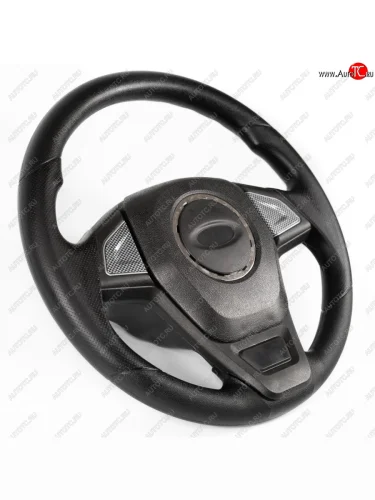 Рулевое колесо Барс Премиум (Ø360 мм, под знак LADA) (Карбон) ВИС 2346 ( бортовой,  фургон,) (1998-2025), ВИС 23461 ( бортовой,  фургон,) (1998-2025), Лада ВАЗ 2101 (1970-1988), Лада ВАЗ 2102 (1971-1985), Лада ВАЗ 2103 (1972-1984), Лада ВАЗ 2104 (1984-2012), Лада ВАЗ 2105 (1979-2010), Лада ВАЗ 2106 (1975-2005), Лада ВАЗ 2107 (1982-2012), Лада ВАЗ Нива 4х4  2121 (1977-2019), Лада ВАЗ нива 4х4 ( 2131,  2329,  2121-80,  2121 Бронто,  2121,  2121 (Legend)) (1993-2025)