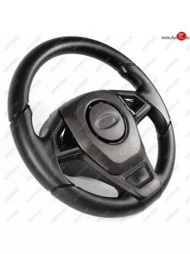 Рулевое колесо Барс-Т Премиум (Ø360 мм, под знак Lada) (Черный+) Chevrolet Niva  2123 (2002-2020), Лада ВАЗ 2110 (1995-2007), Лада ВАЗ 2111 (1998-2009), Лада ВАЗ 2112 (1999-2009), Лада ВАЗ 2123 (Нива Шевроле) (2002-2021), Лада ВАЗ Калина ( 1118,  1117,  1119,  2192,  2194) (2004-2018), Лада ВАЗ Калина Спорт ( 1119,  2192) (2008-2018), Лада ВАЗ Нива Трэвел (2021-2025), Лада ВАЗ Приора ( 2170,  2171,  2172,  21728) (2007-2018)