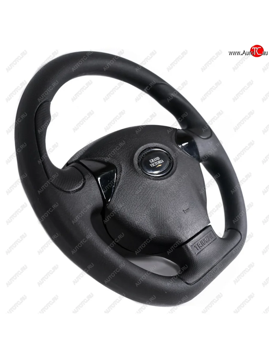 Рулевое колесо Grand Victoria (экокожа, Ø360 мм)  ВИС 2346 (1998-2025), ВИС 23461 (1998-2025), Лада ВАЗ 2101 (1970-1988), Лада ВАЗ 2102 (1971-1985), Лада ВАЗ 2103 (1972-1984), Лада ВАЗ 2104 (1984-2012), Лада ВАЗ 2105 (1979-2010), Лада ВАЗ 2106 (1975-2005), Лада ВАЗ 2107 (1982-2012), Лада ВАЗ Нива 4х4 (1977-2019), Лада ВАЗ нива 4х4 (1993-2025) (Черный)  в Самаре Самарской области