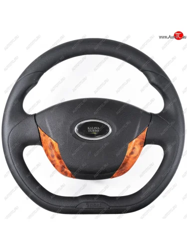 Рулевое колесо Grand Turbo (Ø355 мм) (Дерево) Chevrolet Niva  2123 (2002-2008), Лада ВАЗ 2123 (Нива Шевроле) (2002-2008), Лада ВАЗ Калина ( 1118,  1117,  1119) (2004-2013), Лада ВАЗ Калина Спорт  1119 (2008-2014)