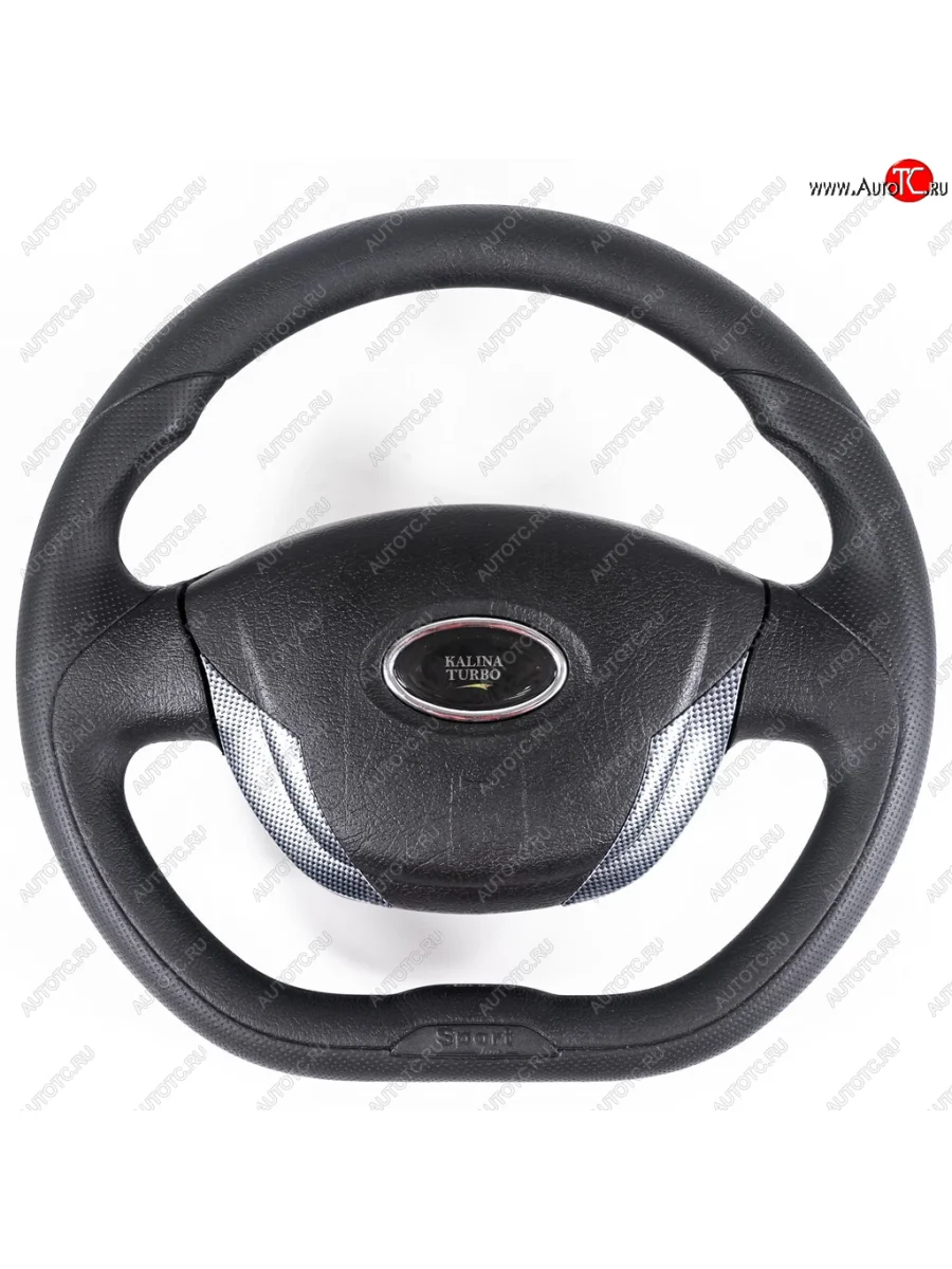Рулевое колесо Grand Turbo (Ø355 мм) Chevrolet Niva 2123 дорестайлинг (2002-2008) (Карбон)  в Самаре Самарской области